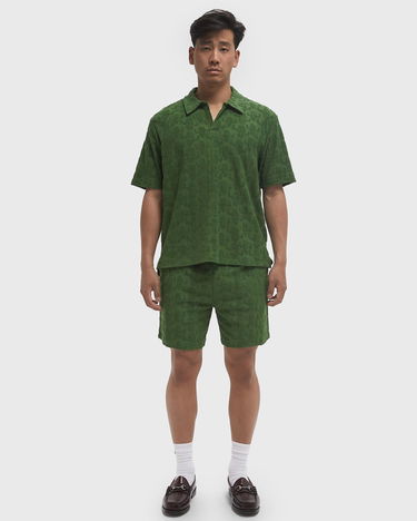 Polo tričko CLOSED Cactus Jacquard Polo Shirt Zelené | C85372-43D-JC-676, 2