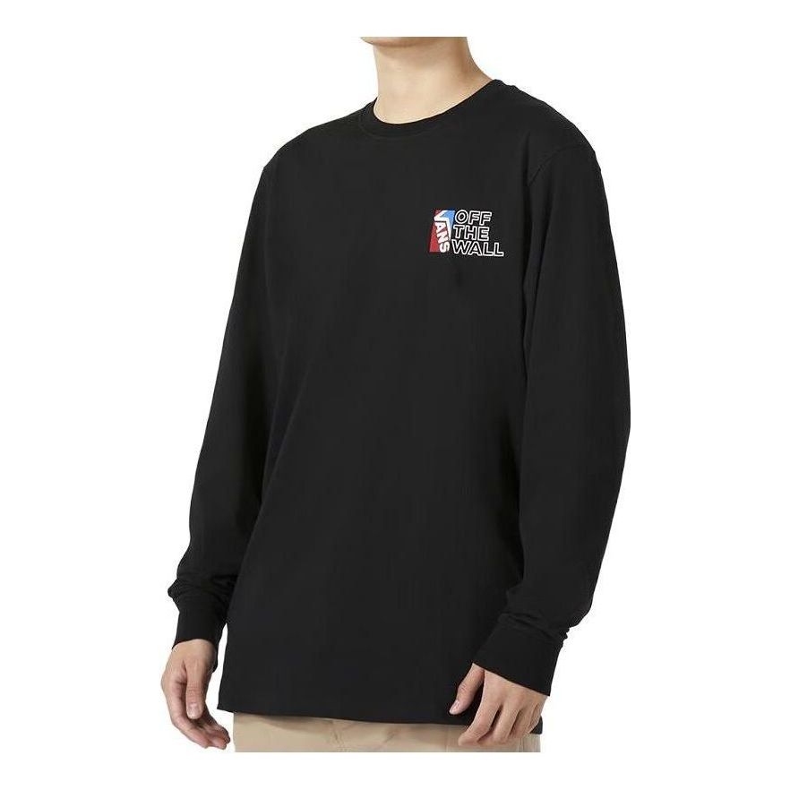 Mikina Vans Dimensions Long Sleeve T-Shirt Čierna | VN0A54NWBLK, 0