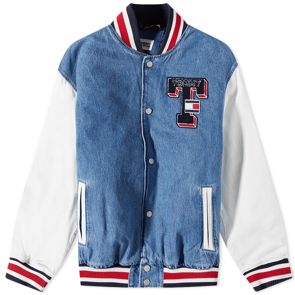 Bomber bunda Tommy Hilfiger Denim Letterman Jacket Modrá | DM0DM14861-1A5, 0
