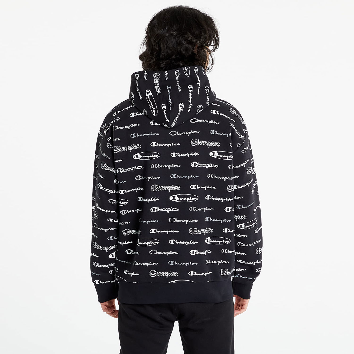 Mikina Champion All-Over Script Logo Čierna | 217259-CHA-KL001, 1