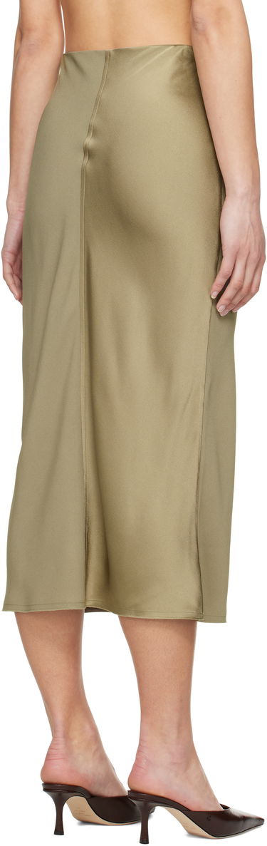 Sukňa AMI AMI Paris Straight Midi Skirt Zelené | FSK266.AC0014, 2