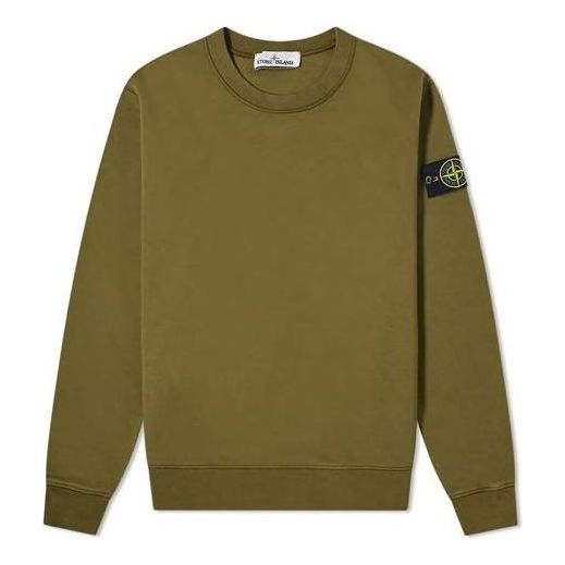 Sveter Stone Island Crew Sweatshirt Zelené | 741563051-V0058