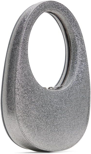 Kabelka Coperni Mini Glitter Swipe Bag Šedá | COPBA01BISF6008, 2