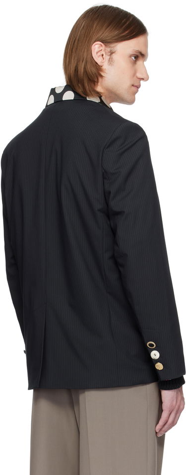 Bunda Charles Jeffrey Loverboy Charles Jeffrey LOVERBOY Edinburgh Pinstripe Double-Breasted Blazer Čierna | 54020101, 2