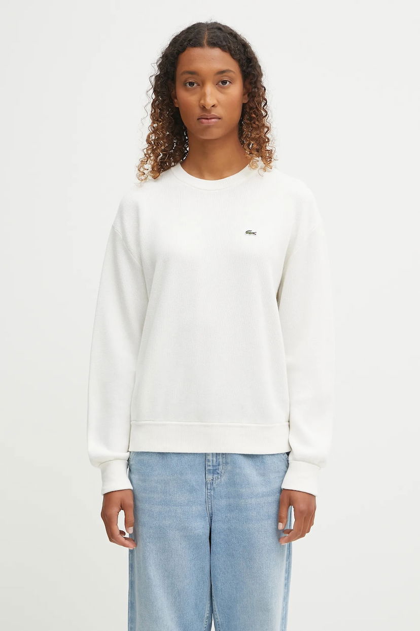 Sveter Lacoste Lacoste Crewneck Sweatshirt Biela | AF4158