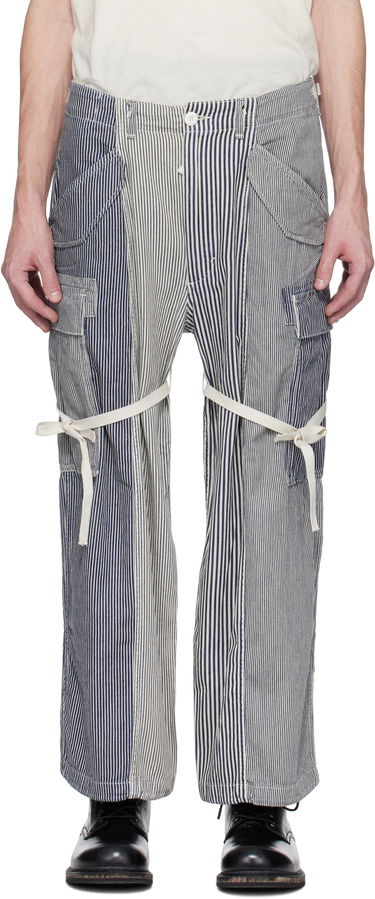 Cargo nohavice R13 R13 Cropped Cargo Pants Modrá | R13MD320-D212A, 0