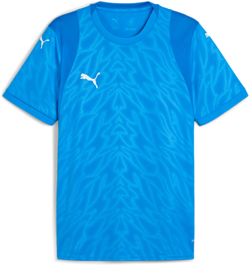 Dres Puma teamCUP Short Sleeve Patterned Sports Jersey Modrá | 706272-02