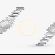 Breath Crystal Accent Two-Tone Bracelet Watch