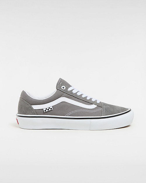 Skate Old Skool Shoes (pewter/white) Unisex Grey, Size 2.5