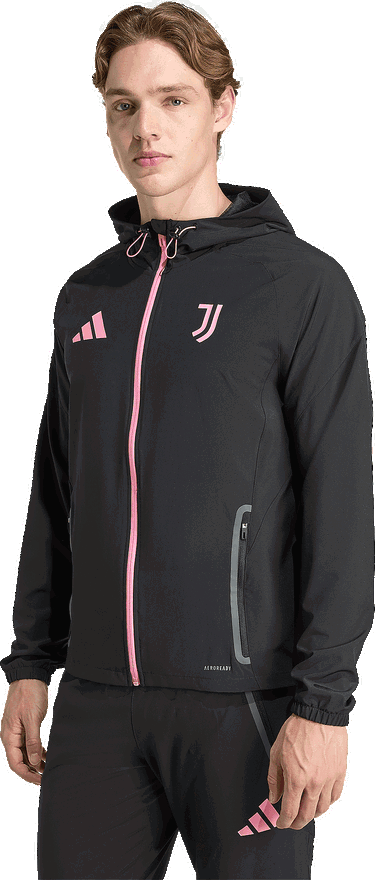 Bunda adidas Performance Juventus Tiro 25 Competition Vis Tech Travel Jacket Čierna | JV5347, 4