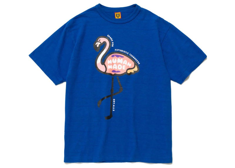 Tričko Human Made Flamingo Graphic T-Shirt Modrá | HM23TE031