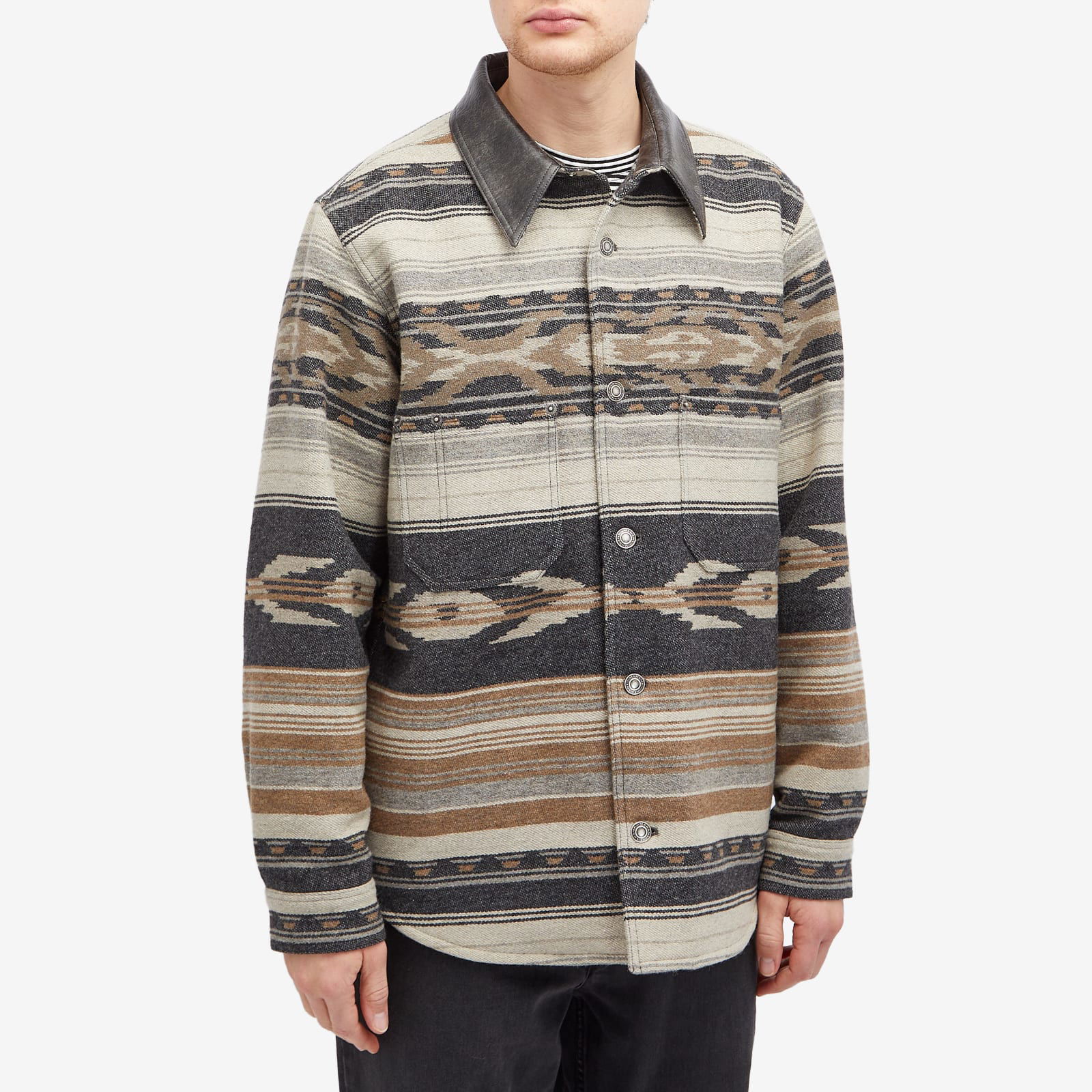 Geometric Print Overshirt