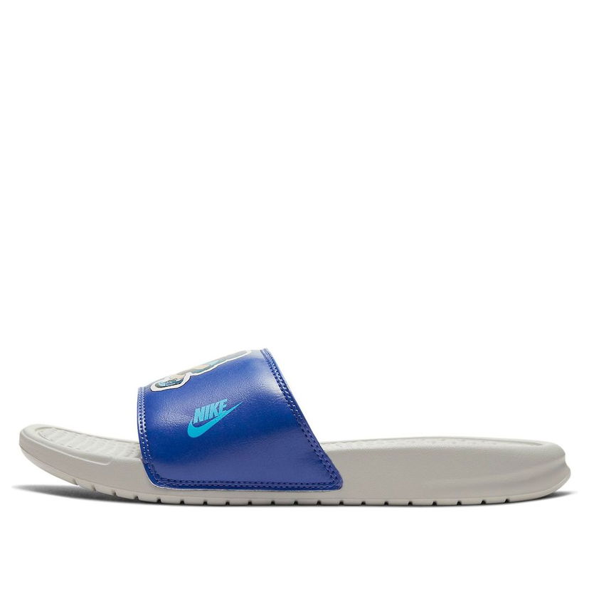 Tenisky a topánky Nike Benassi JDI Print Slide 'Hiker Cartoon' Modrá | 631261-038