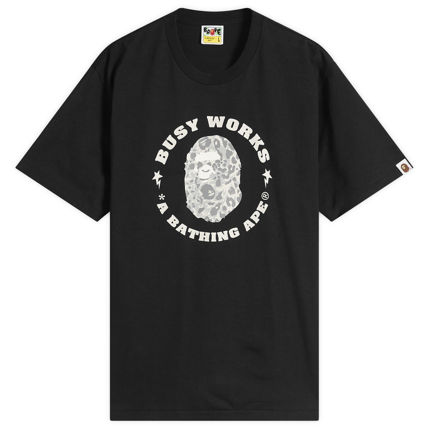 Tričko BAPE Wild Leopard Busy Works Graphic Tee Čierna | 001TEL801041M-BLK, 1