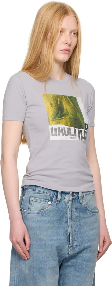 Tričko Jean Paul Gaultier Jean Paul Gaultier Cotton Water Print T-Shirt Šedá | 25/03-W-TO294-J002-134812, 1