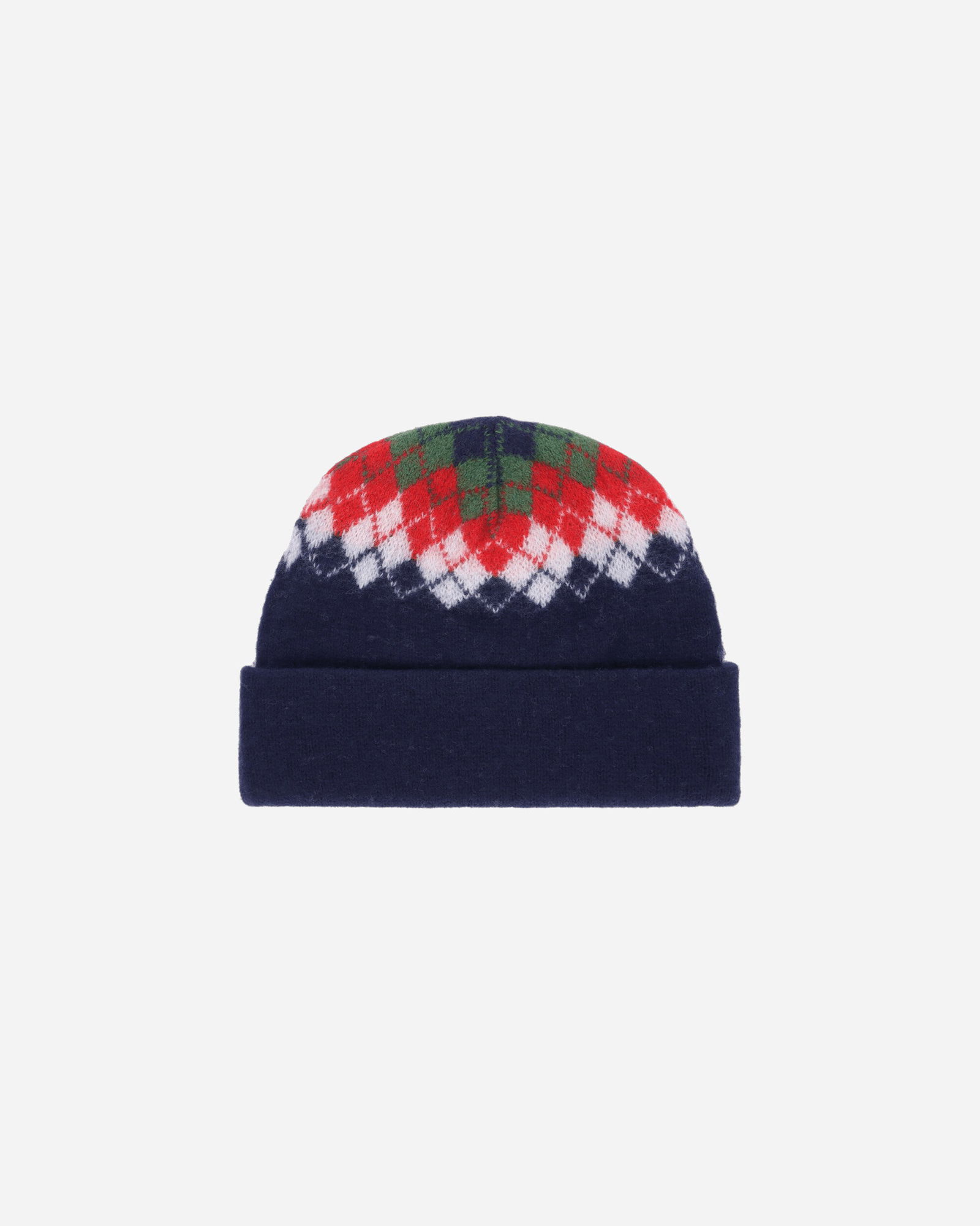 Argyle Pattern Knit Beanie