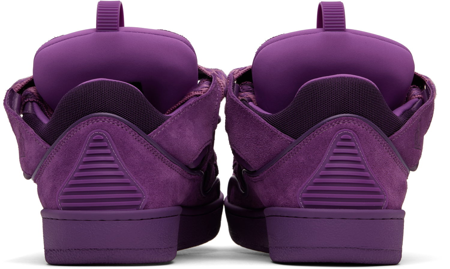 Tenisky a topánky LANVIN Purple Curb Leather Sneakers Fialová | FU-SKDK12-MONO-P25, 1