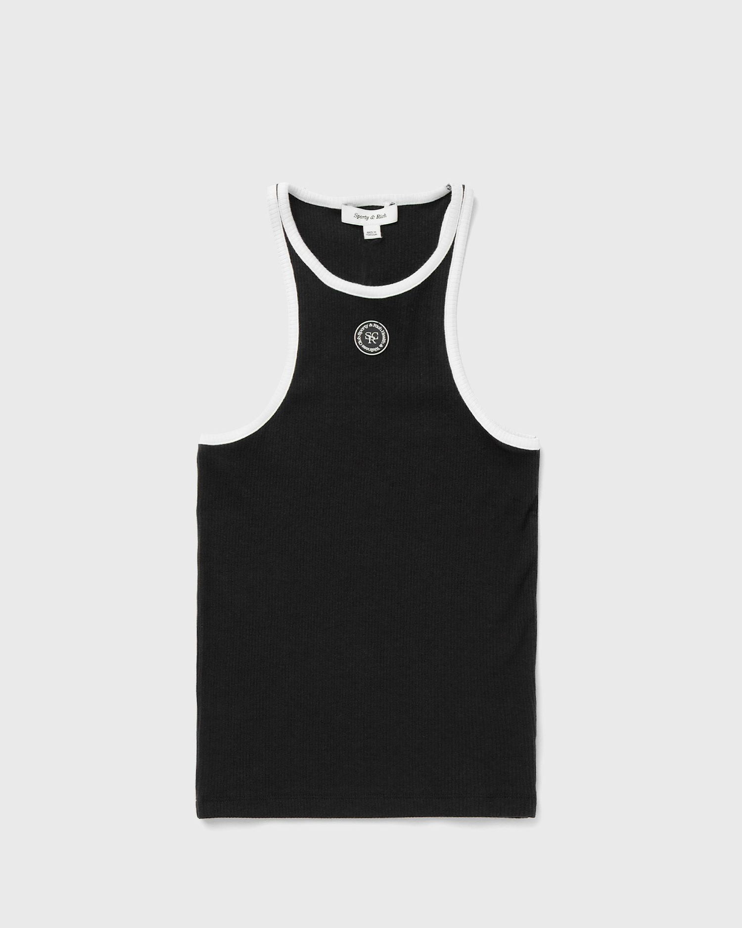 Tielko Sporty & Rich SRHWC Ribbed Tank Čierna | TO033S405SB, 0