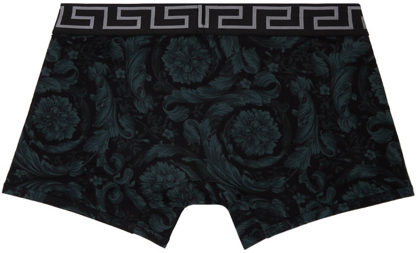 Boxerky Versace Versace Barocco Long Boxers Čierna | 1001384_1A11188, 1