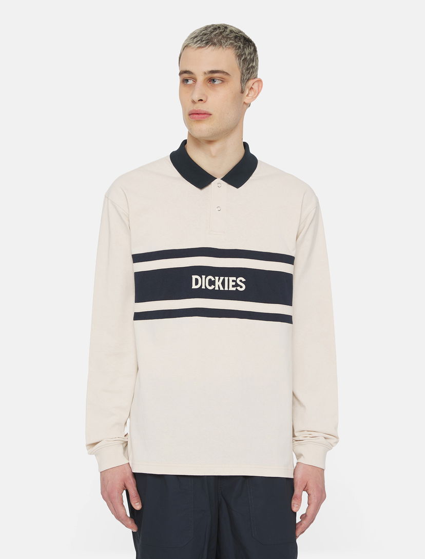 Polo tričko Dickies Yorktown Rugby Polo Shirt Biela | 0A4YRA