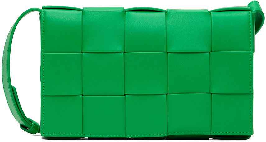 Taška cez rameno Bottega Veneta Bottega Veneta Cassette Medium Shoulder Bag Zelené | 708768 VB1K0, 0