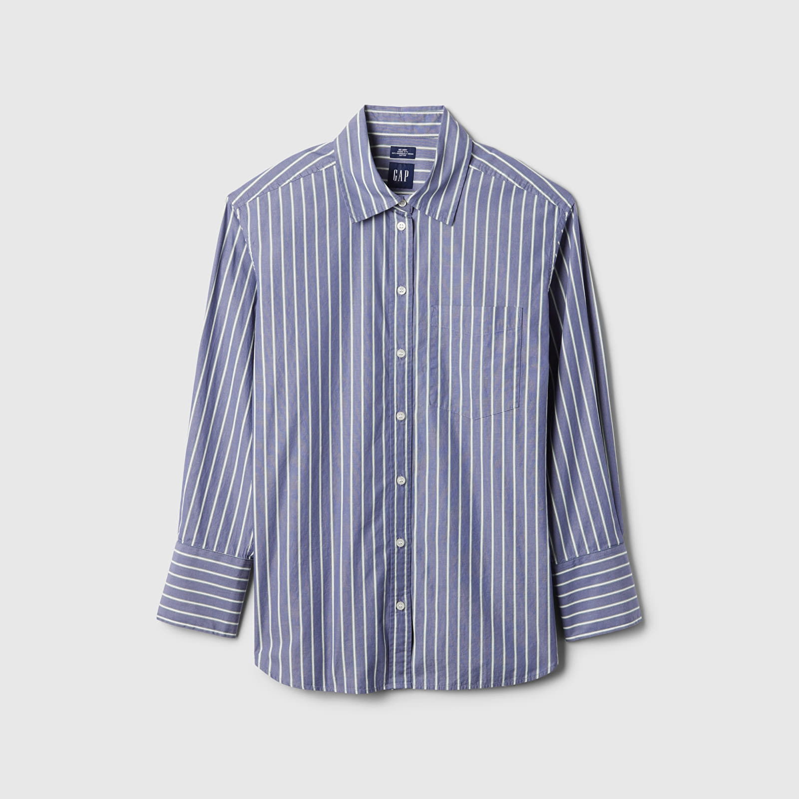 Shirt Stripy Big Shirt Blue Green Stripe XS