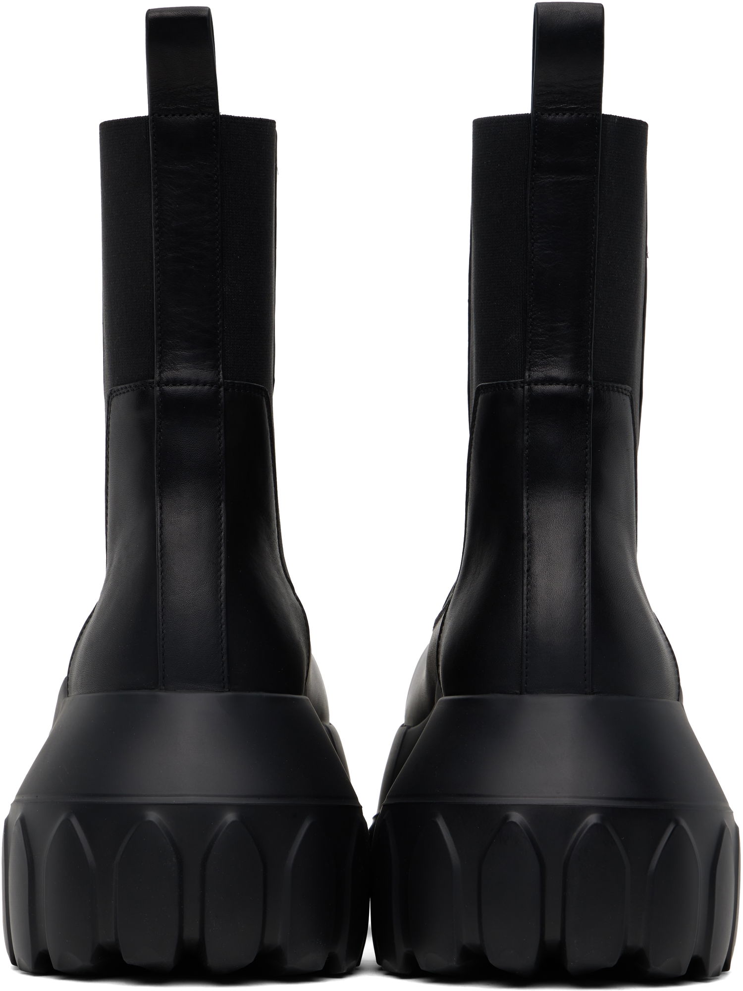 Tenisky a topánky Rick Owens Rick Owens Hollywood Beatle Mega Tractor Chelsea Boots Čierna | RU01E5860 LOO, 1
