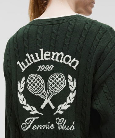 Sveter lululemon Cable-Knit Tennis Cardigan Zelené | prod20001107, 4
