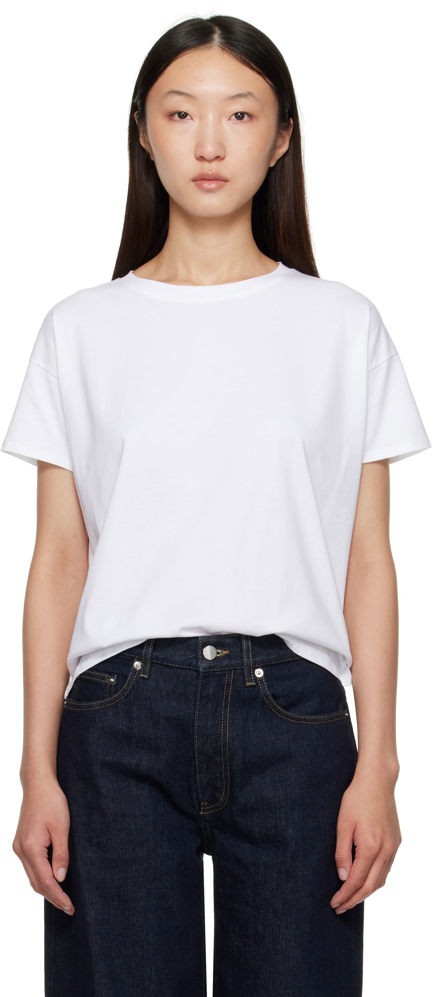 Tričko Loulou de Saison Loulou de Saison Basiluzzo Short Sleeve T-Shirt Biela | BASILUZZO LDS, 0