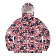 Raglan Court American Flag Print Jacket