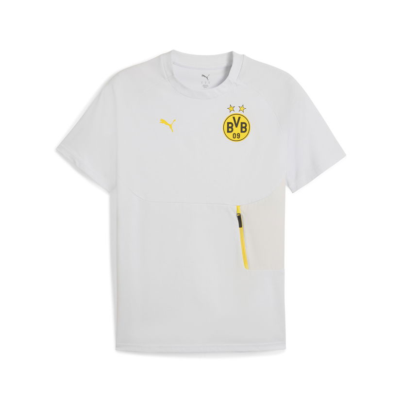 Tričko Puma Borussia Dortmund PUMATECH Men's Training T-Shirt with Pocket Biela | 781692_18