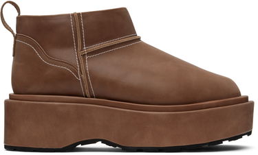 Doplnky We11done We11done Pull-Loop Platform Boots Hnedá | WD-AO1-23-468-W-BR, 0