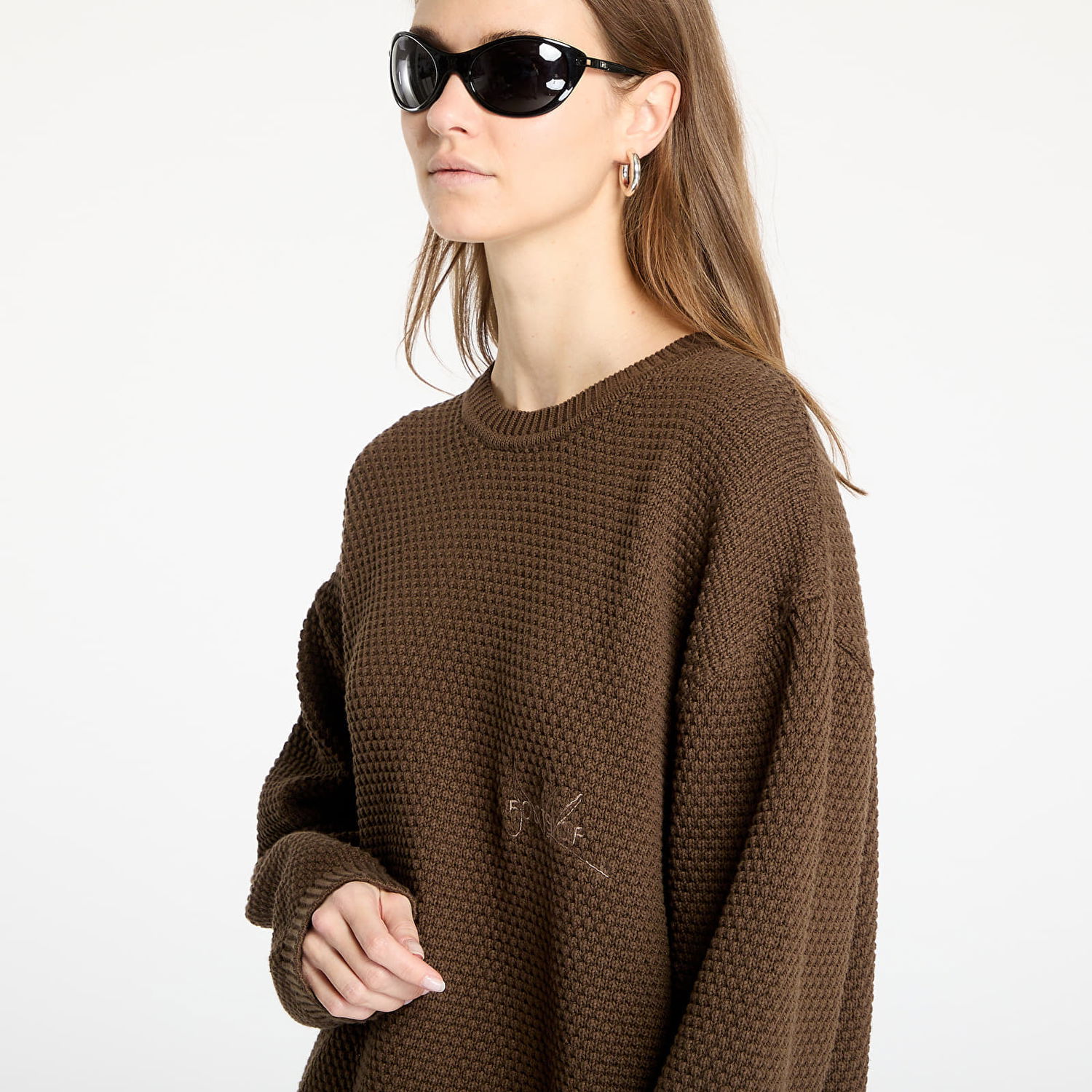 Sveter Footshop FTSHP Everyday Brown Knit Sweater Hnedá | FTSHP_451, 1