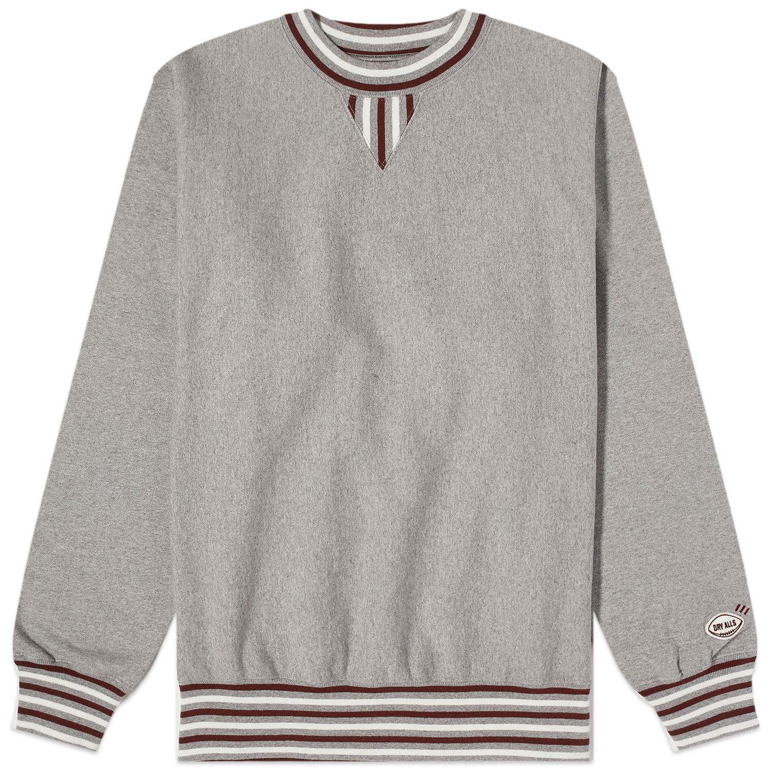 Mikina Human Made Hem Line Crew Sweat Šedá | HM26CS027-GY, 1