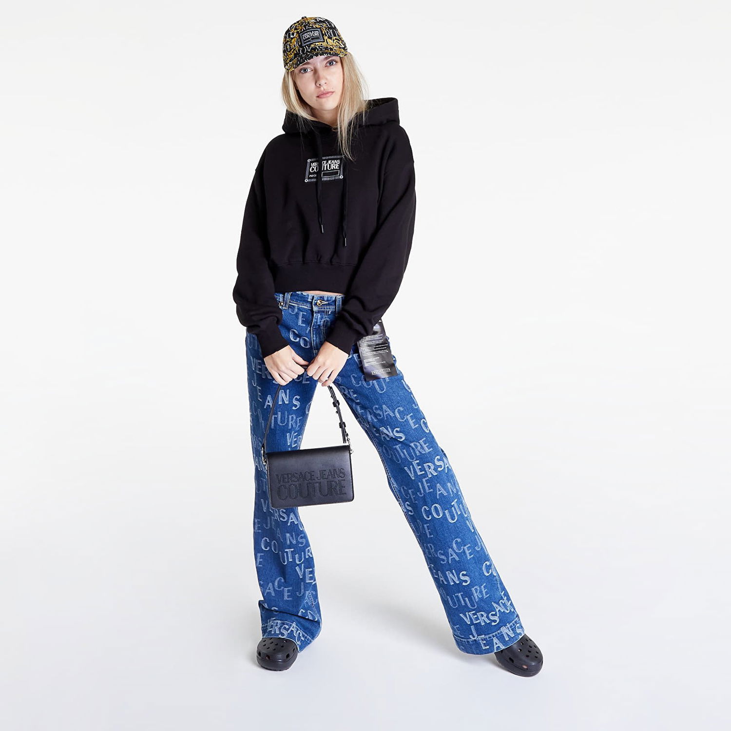 Mikina Versace Piece Label Sweatshirt Čierna | 73HAIT03CF01O899, 1