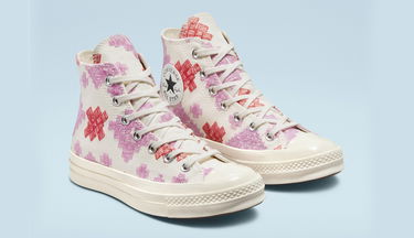 Tenisky a topánky Converse Chuck 70 High "Bright Embroidery" Ružová | A02183C, 3