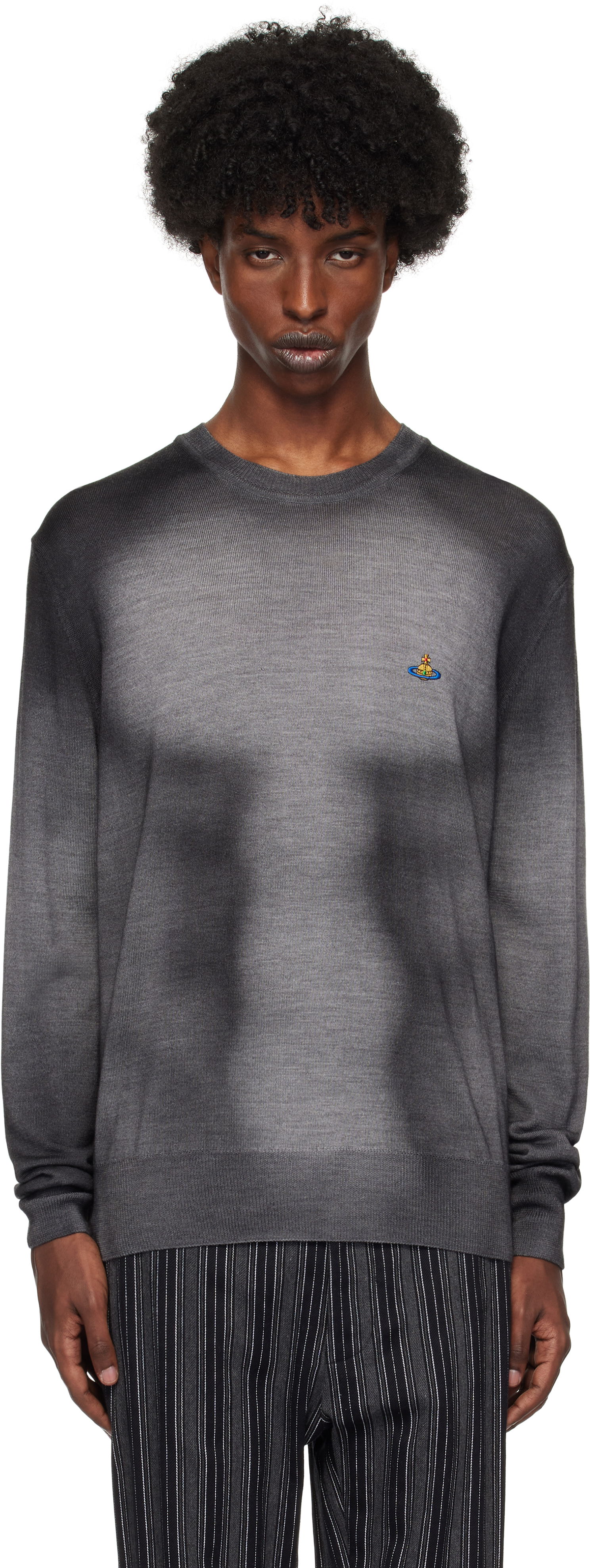 Sveter Vivienne Westwood Round Neck Sweater Šedá | 2701001Z-Y002V-, 0