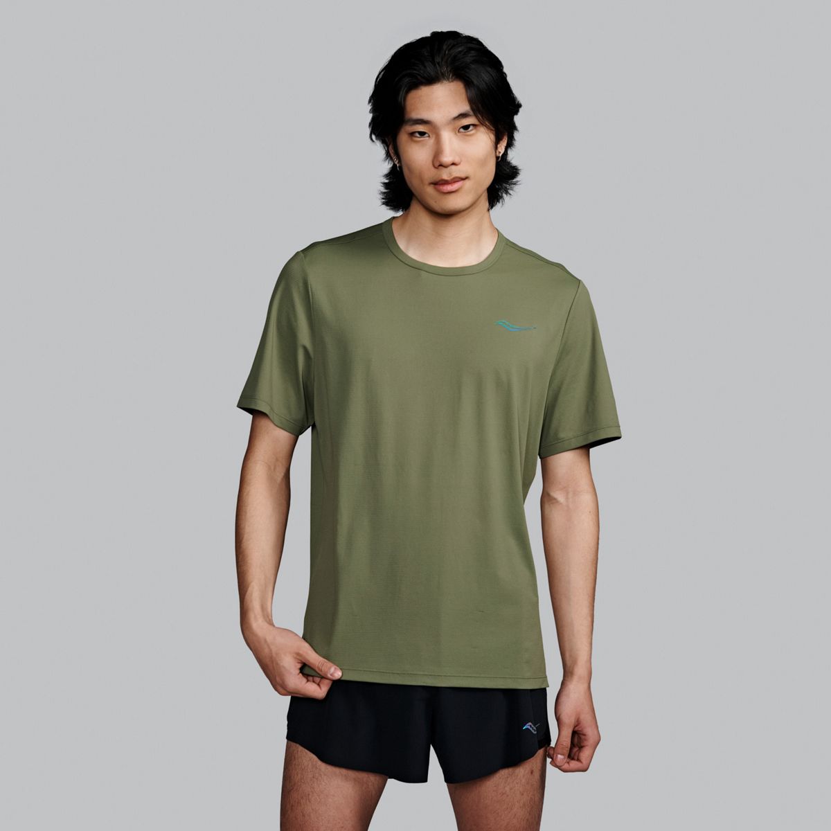 Tričko Saucony Endorphin Short Sleeve T-Shirt Zelené | SAM800394-OV, 1
