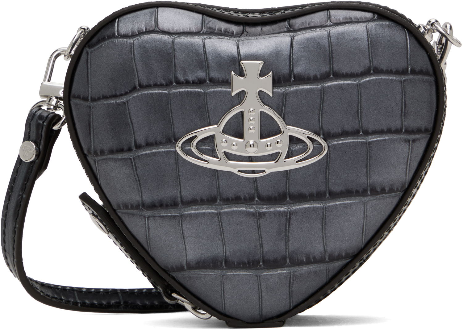 Kabelka Vivienne Westwood Vivienne Westwood Mini Heart Crossbody Pouch Šedá | 58020003W-L00A2-, 0