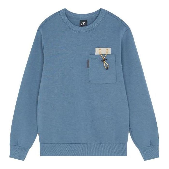 Sveter New Balance Lifestyle Sweatshirt With Chest Pocket Modrá | AMT13388-STL