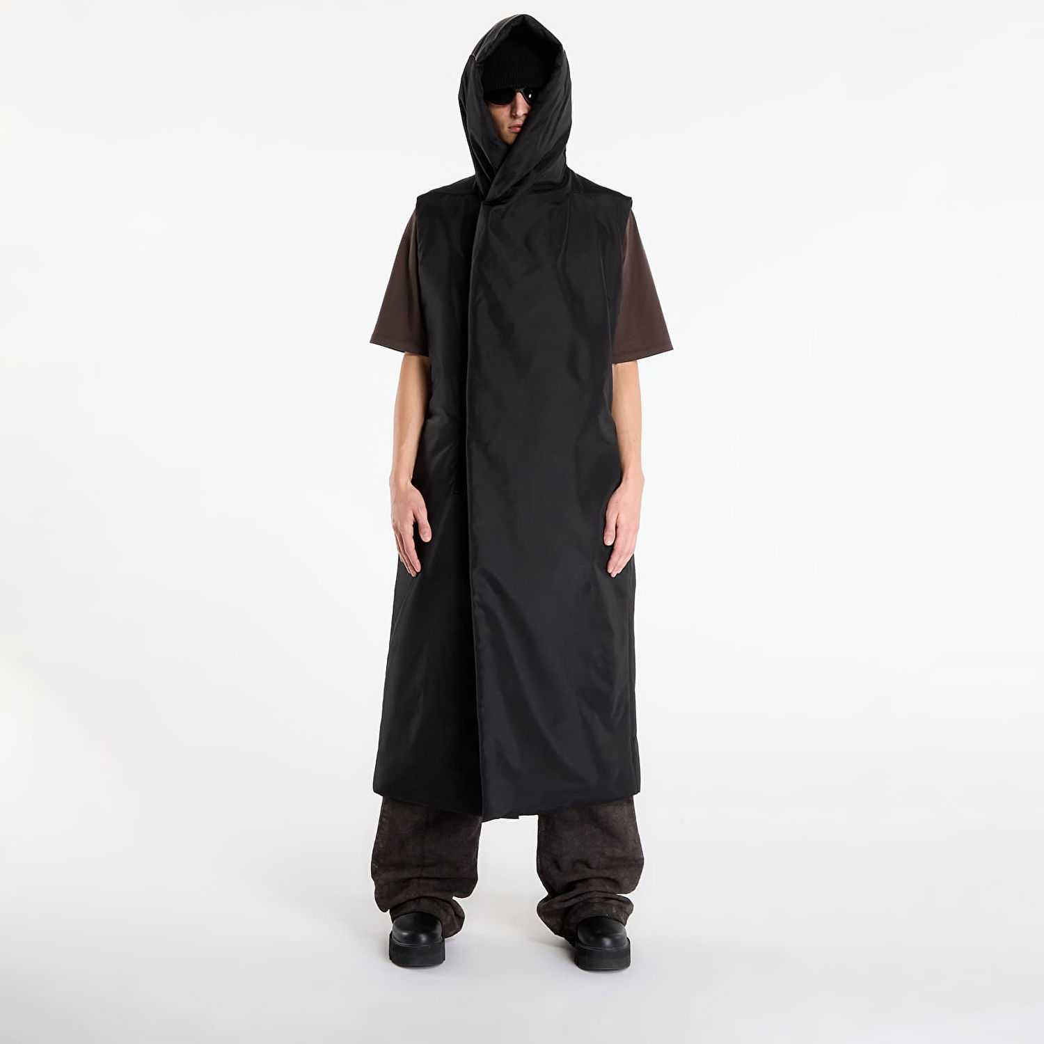 Kabáty Rick Owens Rick Owens DRKSHDW Hooded Liner Čierna | DU02E7972 NCV 09, 0