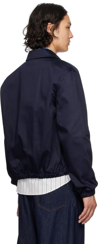 Bomber bunda AMI AMI Paris Cotton Ami de Coeur Zipped Jacket Navy | HJK059.CO0103, 2