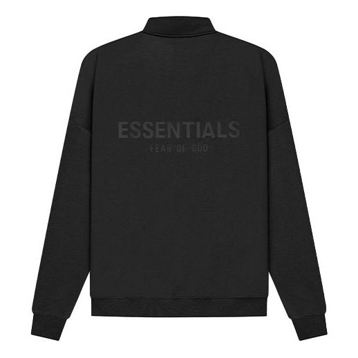 Mikina Fear of God Essentials SS21 Mockneck Half Zip Sweatshirt Čierna | FOG-SS21-575, 0