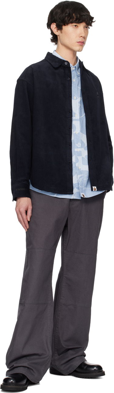 Košeľa BAPE Corduroy Button-Up Shirt Čierna | 001SHK801309M, 3