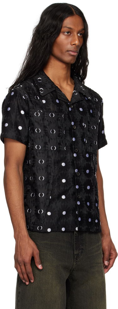 Košeľa Andersson Bell Andersson Bell Half Sheer Flower Shirt Čierna | atb1276m, 1