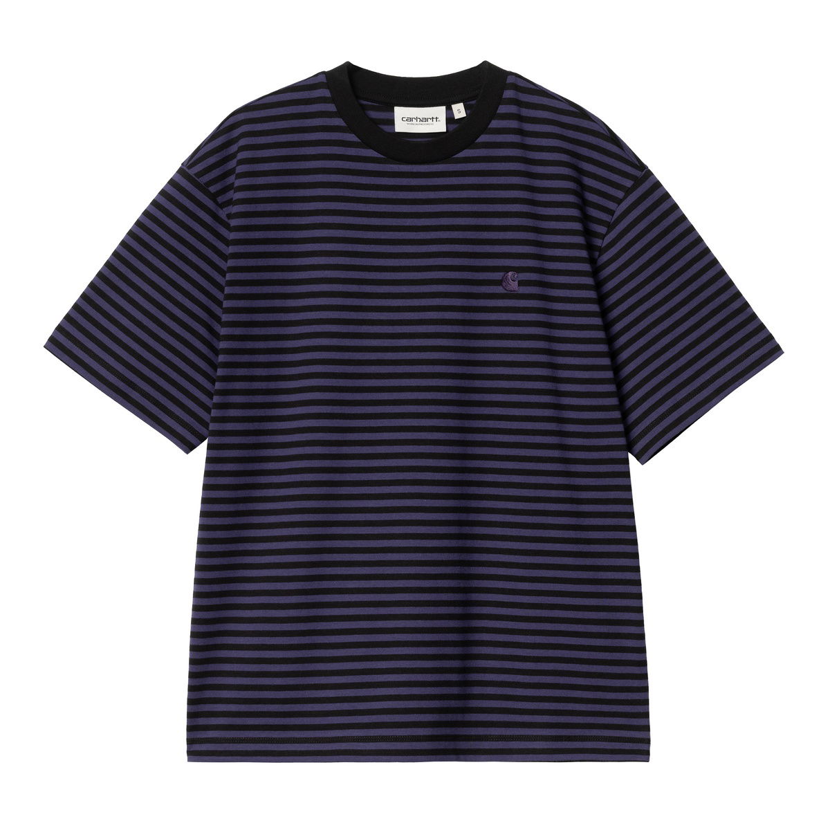 Tričko Carhartt WIP Short Sleeve Striped T-Shirt Fialová | I033841_5, 0