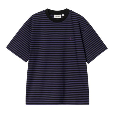 Tričko Carhartt WIP Short Sleeve Striped T-Shirt Fialová | I033841_5, 0