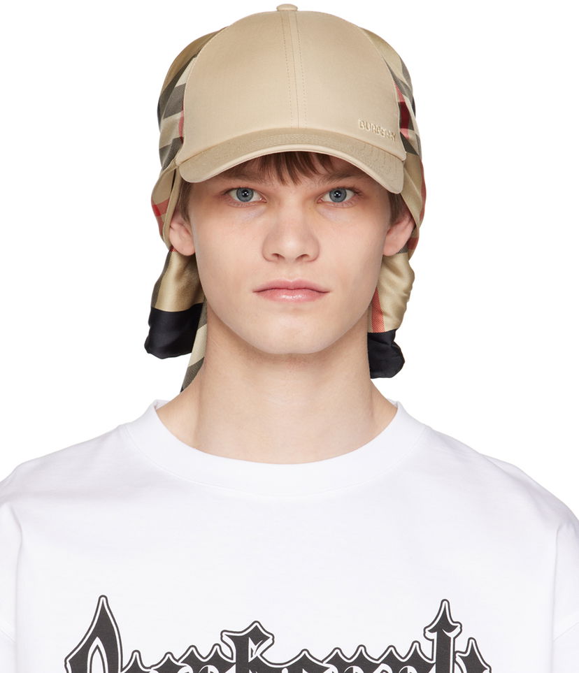 Šál Burberry Scarf Tie Cap Beige Béžová | 8069219