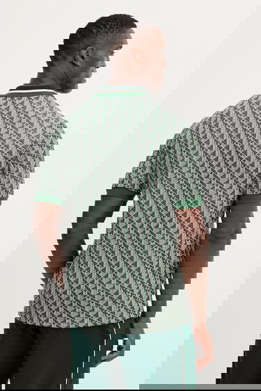 Polo tričko Lacoste Patterned Polo Zelené | DH1417, 2