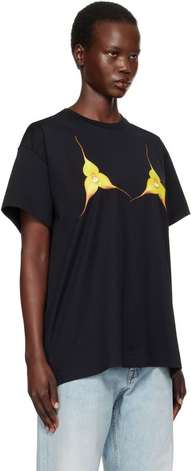 Tričko Givenchy Oversize Floral T-shirt Čierna | BW70C1P706001, 1